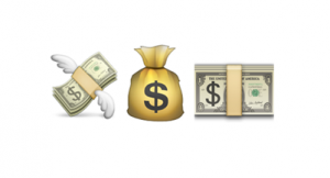 money emojis