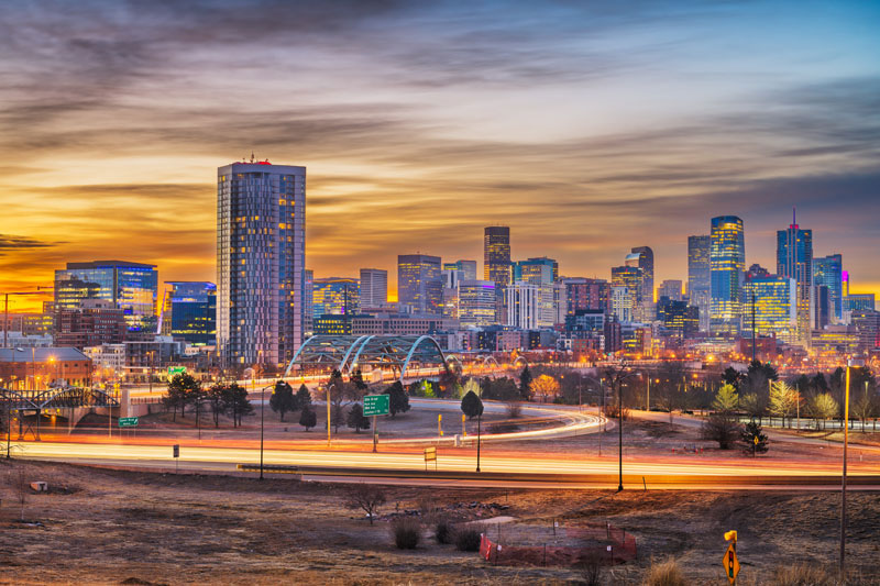 Denver, Colorado, downtown skyline