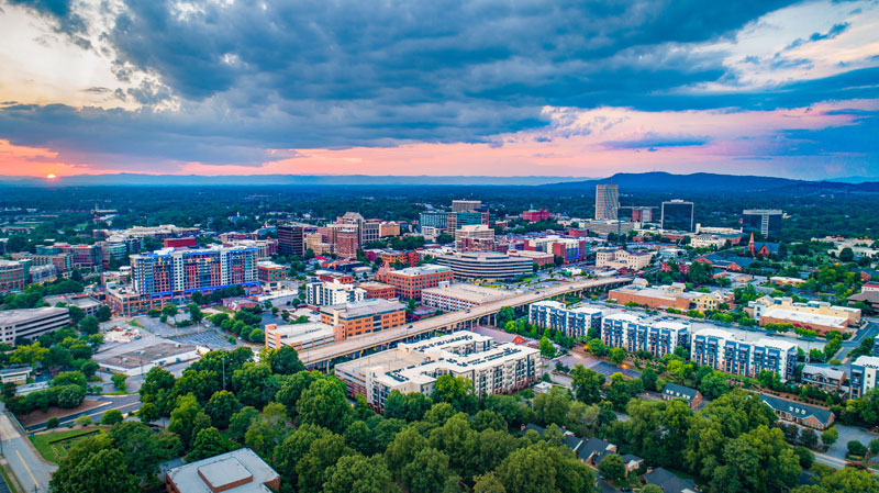 Greenville South Carolina skyline